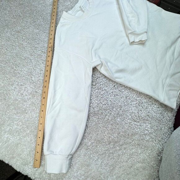 Lululemon Perfectly Oversized Crew Sweatshirt White - Picture 10 of 13
